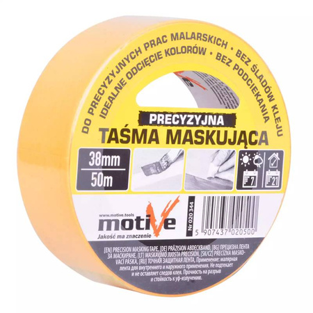 Taśma maskująca precyzyjna 38mm/50m 20344 Motive