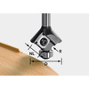 Frez do zaokrągleń z płytkami wymiennymi S8 HW R1 D28 KL 12,7 MFK 499811 FESTOOL