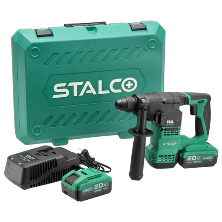 Zestaw młotowiertarka RHS20-18BL 2x 4Ah 20V S-VOLT S-97325 STALCO
