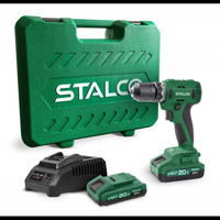 Zestaw wiertarko-wkrętarka DS20-55BL 2x 2Ah 20V S-VOLT S-97310 STALCO