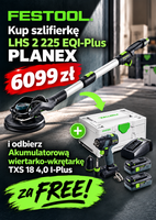 Zestaw: szlifierka przegubowa PLANEX LHS 2 225 EQI-Plus 575990 BONUS FESTOOL