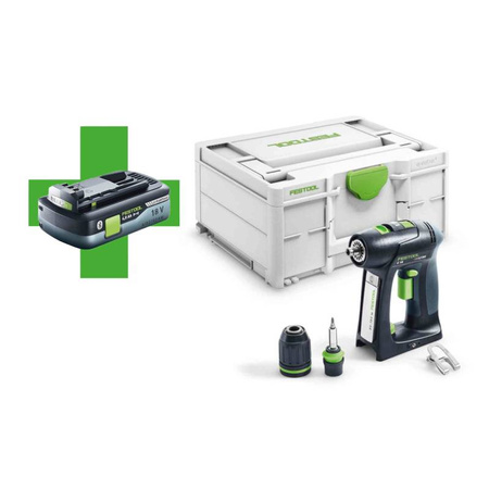 Wiertarko-wkrętarka akumulatorowa C18 Basic 577050 FESTOOL